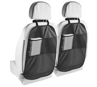 tekenewbse Proteggi Sedile Auto Bambini Posteriore, 2 Pezzi 44 cm × 66 cm, Nero o Grigio, Adattabilità Universale, Copertura Impermeabile Anti-Inquinamento Dello Schienale del Sedile Posteriore