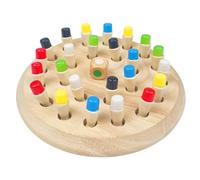 Tekenewbse Scacchi di Memoria, Giochi Montessori superiore a 3 anni Scacchi Bambini Giochi Legno, Memory Gioco Scacchi Legno, Regalo Adatto per Bambini Anziani, Giocattolo per da Allenamento Memoria