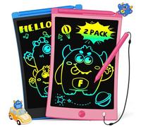 TEKFUN 2Pack 8,5 Pollici Tavoletta Grafica Bambini, da Scrittura LCD, Lavagna Giocattolo 2 3 4 5 6 7 anni, Regali di Compleanno e Natale per Ragazzi (Rosa+Blu)