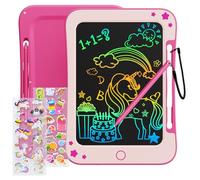 TEKFUN Tavoletta Grafica Bambini 8,5 Pollici LCD Lavagna Cancellabile Giocattolo per 3 4 5 6 7 anni Regali di Compleanno per Ragazzi (Rosa)