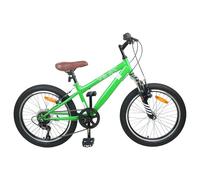 TEKGHUT Mountain bike da 20 pollici, 6 marce, colore bianco