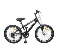 TEKGHUT Mountain bike da 20 pollici, 6 marce, colore bianco