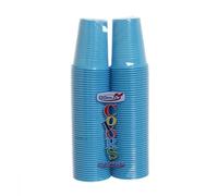TEKHOME 100/200/500/1000 PEZZI BICCHIERI COLORATI COLORS DOPLA da bibita ideali per compleanni, feste, party, aperitivi (AZZURRO, 1000)