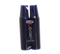 TEKHOME 100/200/500/1000 PEZZI BICCHIERI COLORATI COLORS DOPLA da bibita ideali per compleanni, feste, party, aperitivi (BLU, 1000)