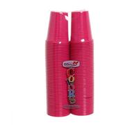 TEKHOME 100/200/500/1000 PEZZI BICCHIERI COLORATI COLORS DOPLA da bibita ideali per compleanni, feste, party, aperitivi (FUCSIA, 200)