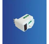 TEKHOME 5Pezzi Adattatore Spina Italiana 10A con 2 Prese (Bipasso 10/16A + Schuko), Salvaspazio con Interruttore ON/OFF 250V - XSL1065