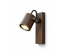 TEKHOME Applique da Esterno Orientabile, Lampada da Parete Moderna per Giardino e Terrazzo, Faretto Regolabile in Alluminio e Vetro, Luce Direzionabile per Facciata, Lampadina Non Inclusa 539WA-B172-C