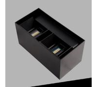 TEKHOME Applique LED Da Esterno 24W IP65 CCT 3000K-6500K - Modelli - Lampada da Muro Impermeabile Luce Regolabile per Giardino, Facciata, Ingresso ES30-3C (NERO 3 COLORI)