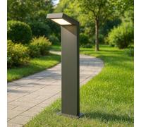 TEKHOME Lampione da Giardino Moderno 10W, Paletto Luce LED Esterno 4000K, IP54 Impermeabile, H580mm, Lampada da Esterno per Vialetti, Cortile, Giardino - Alluminio 954PA-H580 (GRIGIO SCURO)