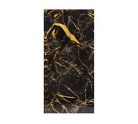 TEKHOME Piastrelle autoadesive PVC Adesive Effetto Marmo Piastrelle Impermeabile Autoadesivo carta da parati soggiorno bagno cucina decorazione casa 30x60 cm (12, MARMO NERO/ORO)