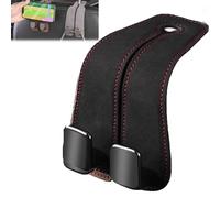 Tekiep Car Seat Hooks, Car Seat Hooks for Headrest, Car Hook Seat Back Storage Hook, Car Headrest Hidden Hook for Hanging Purse, Bags, Coat (Black)