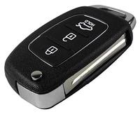 TEKIGHT COVER CHIAVE GUSCIO + LOGO NON ORIGINALE COMPATIBILE PER HYUNDAI i20 i30 ix20 ix35 ix45 tucson 3 TASTI TELECOMANDO ALTA QUALITA' LAMA TOY49