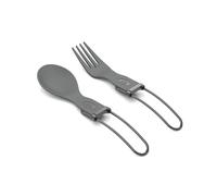 TEKK - Set di posate pieghevoli, colore: Grigio
