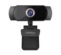TekkPerry Webcam 1080P con microfono, FOV regolabile, zoom, controllo software e messa a fuoco manuale, webcam USB HD per computer per conferenze, zoom, videochiamate Skype