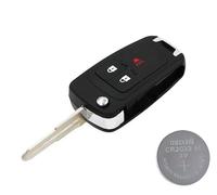 TEKLIGHT Chiave 2 / 3 Tasti + Batteria CR2032 + Logo non originale Comapatibile Aveo Matiz Cruze Captiva Spark Orlando Vauxhall Opel Agila Insignia Astra Zafira Corsa Mokka (CHEV SPARK 3 TASTI)
