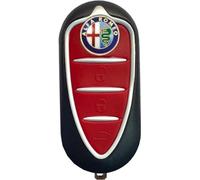 TEKLIGHT Chiave Tutti I Colori Cover Scocca + LOGO + BATTERIA CR2032 OMAGGIO per Alfa Romeo Mito Giulietta Guscio con Lama a 3 Tasti Logo Non Originale LAMA SIP22 (L)