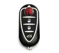 TEKLIGHT Chiave Tutti I Colori Cover Scocca + LOGO + BATTERIA CR2032 OMAGGIO per Alfa Romeo Mito Giulietta Guscio con Lama a 3 Tasti Logo Non Originale LAMA SIP22 (B)