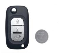TEKLIGHT CORRIERE ESPRESSO 24/48h Guscio Chiave Telecomando + Batteria CR2032+ Logo non originale Compatibile con SMART 453 FORTWO FORFOUR Cover Ricambio 3 Tasti Riparazione Sostituzione Lama VA2