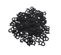 TEKLiNe 100 Ganci Nylon Anello Grande per Pannelli Forati Portautensili, Ganci in Nylon Anello Grande Porta Utensili per Appendere Utensili Attrezzi Officina Organizzazione Spazio di Lavoro