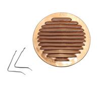 TEKLiNe Griglia Ventilazione Aerazione Rame 120mm Molla Regolabile Rete Anti Insetti Areazione Tonda Protezione Sistema Aria Casa, Griglia in Rame Regolabile con Molla Aerazione Rotonda da 120mm