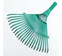 TEKLiNe Rastrello Giardino Scopa Acciaio Fisso Foglie Terra Sassi Utensile Manuale Accessorio Giardinaggio, Scopa Giardino Foglie Sassi Terra Pulizia Attrezzo in Acciaio Fisso