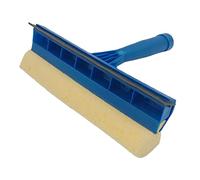 TEKLiNe Tergivetro 20 cm Gomma Spugna Lavavetri Lava Tergi Vetro Asciuga Pulizia Bagno Box Doccia Casa Auto Specchi Finestre, Spazzola Tergivetri Doppio da 20cm Spatola Gomma Spugna, Multicolore