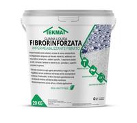 TEKMAT- GUAINA LIQUIDA FIBRORINFORZATA IMPERMEABILIZZANTE MONOCOMPONENTE VARI COLORI DA 1-6-20 KG (20 KG, GRIGIO)