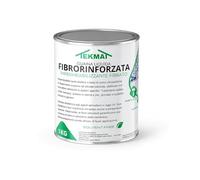 TEKMAT-Guaina liquida grigia fibrorinforzata impermeabilizzante monocomponente 1 kg, membrana elastica resistente UV per tetti terrazze balconi e superfici esterne, pronta all’uso(1 KG, GRIGIO)