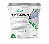 TEKMAT-Guaina liquida verde fibrorinforzata impermeabilizzante monocomponente 20 kg, membrana elastica resistente UV per tetti terrazze balconi e superfici esterne, pronta all’uso(20 KG, VERDE)