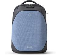 Intempo Zaino Antifurto Versatile Tekniko Big in Tessuto Idrorepellente, Cavo Telescopico Antifurto, Chiusura con Combinazione, Presa USB Esterna, Dimensioni 34 x 46 x 16 cm, Colore Azzurro