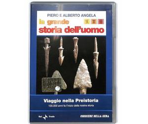 TeknoFilm - DVD - Piero Angela presenta: La grande storia dell'uomo N° 01 - VIAGGIO NELLA PREISTORIA (2008) - CORRIERE DELLA SERA