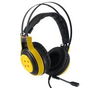 TEKNOFUN - Dragon Ball Z con licenza ufficiale - Cuffie - Cuffie da gioco - Connettore Jack da 3,5 mm - Cavo da 2,2 m - Archetto regolabile - Giallo - Per bambini e adulti - 811236