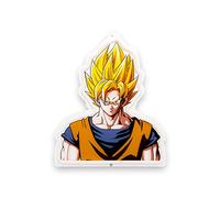 TEKNOFUN - Licenza ufficiale Dragon Ball Z - Decorazione luminosa stile neon GOKU Super Sayan 40 cm - Decorazione luminosa - Cavo USB (incluso) - Consegnato con 2 supporti - 14 anni - 811415