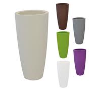 TEKNOPLAST VASO TONDO 'STILO' Ø cm 33 x h 70 - 12 lt. bianco