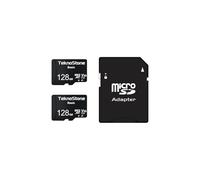 TEKNOSTONE Scheda di memoria Micro SDXC Basic da 128 GB con adattatore fino a 90 MB/s velocità di lettura U3 V30 A1, supporto video HD per dashcam, telecamere di sicurezza, tablet, telefoni