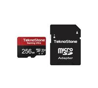 TEKNOSTONE Scheda di memoria Micro SDXC da gioco da 256 GB con adattatore fino a 100 MB/s velocità di lettura U1 V30 A1 Scheda TF per Switch 1 Steam Deck ROG Ally Caricamento senza interruzioni