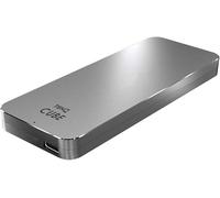 TEKQ Cube 2TB Thunderbolt 3 NVMe SSD Enclosure, USB4/TB4, alimentato a bus | Velocità 2800 MB/s | USB4 e TB4 Ready | Alluminio senza ventola | Alimentazione bus