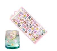 Teksome Adesivi 3D | Forte adesivo divertente, 3D goffrato creativo Notebook adesivi - per custodia del telefono, diari, carte, agende, diari, bambini, aule, scuola prescolare