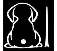 Teksome Adesivo per auto a forma di coda di cane, divertente adesivo per auto, simpatico cucciolo di animale, decorazione per tergicristallo posteriore 'auto per SUV