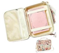 Teksome Borse Porta Bibbie per Donna - Tracolla Regolabile con Lettere in Ciniglia Organizer Chiesa - Borsa Studio Biblico con Manico Stampa Fiori,per Donne Insegnanti Viaggio Casa Lavoro Preghiera