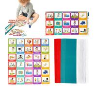 Teksome Calendario Giornaliero per Bambini, Tabella di Routine della buonanotte | Planner da Parete con 60 Carte per Creare visive Coltivare Buone abitudini per i Bambini