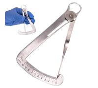 Teksome Calibro ad alta precisione, righello per materiale dentale,Calibro di misurazione del medico dei denti - Calibro triangolare con letture dettagliate per lo strumento di misurazione del