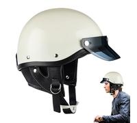 Teksome Casco per moto aperti a faccia, mezza shell dei caschi motociclistici | Casco per moto da donna,Cappuccetto a faccia aperta traspirante fresco leggero per motocross scooter racing street