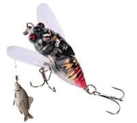Teksome Catcher di pesca in cicala, esca per la pesca dei bassi | Attrezzatura realistica con suono attraente | Esche attraenti d'acqua, accessori per attrezzature per la pesca per acqua, acqua
