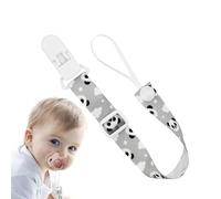 Teksome Ciuccio con clip, clip porta ciuccio per bambini,Guinzaglio universale antigoccia per ciuccio e massaggiagengive | Giocattoli per la dentizione con cordino per ciuccio, adatti per la maggior