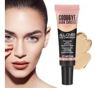Teksome Concettore sotto gli occhi, correttore a copertura completa,Concorrente di bellezza 12g impermeabile - Fondazione liquida naturale duratura a lungo termine, trucco per la correzione del colore
