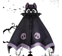 Teksome Coperta indossabile con Pipistrello, Simpatica Coperta con Cappuccio a Forma di Pipistrello, Super Morbida con di Demone, Comoda Coperta per Halloween per casa, Feste a Tema