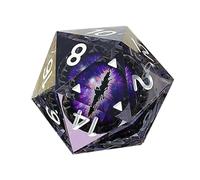 Teksome Dadi poliedrici - Dadi da gioco a 20 facce | Set di dadi RPG poliedrici realizzati a mano con spigoli vivi e belle inclusioni per l'estetica