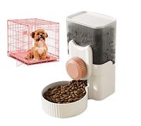 Teksome Distributore d'Acqua per Conigli | Distributore d'Acqua per Gabbie per Cani - Alimentatore Automatico a gravità Alimentatore per Gatti Cibo Secco Alimentatore per Cani per Gabbie