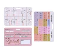 Teksome Ekg Tesserino Card | Tesserino ECG per Riferimento Infermieristico - Set 3 Pezzi Accessori Riferimento Ecg Cardiaco per Lavoro Laboratorio Pronto Soccorso Terapia Intensiva Clinici